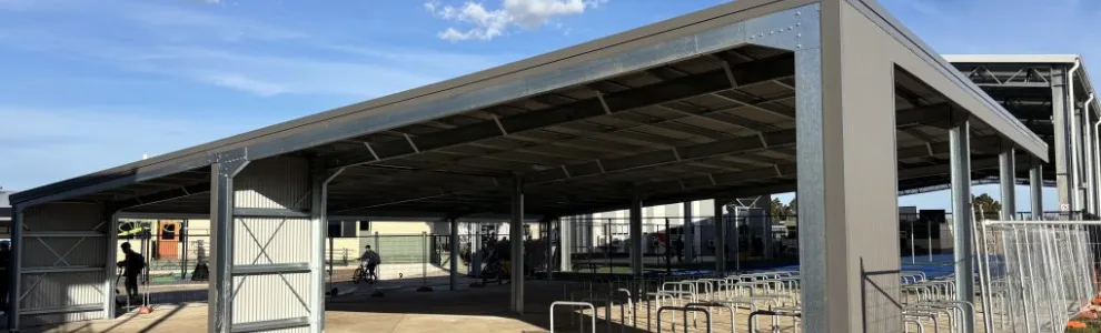 Commercial Steel Bicycle Parking Shelter