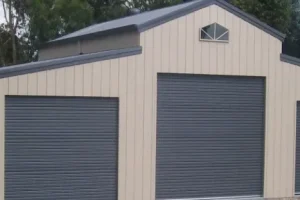 Custom American Barn Shed 3-Roller Doors